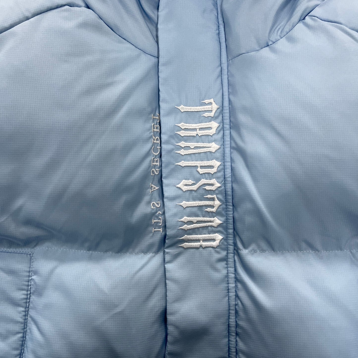 Trapstar Short Decoded 2.0 Down Jacket "Ice Blue"