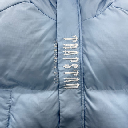 Trapstar Short Decoded 2.0 Down Jacket "Ice Blue"
