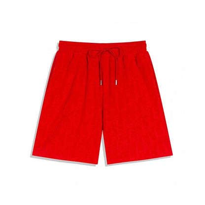 Dior Monogram Jacquard Toweling Shorts "Red"