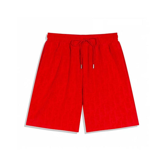 Dior Monogram Jacquard Toweling Shorts "Red"