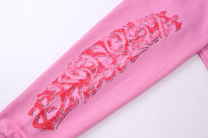 Balenciaga Zip-Up Hoodie "Pink-Red"