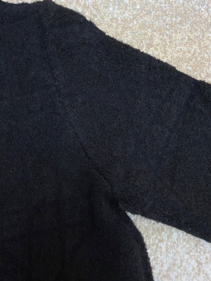 Dior Cannage Hooded Sweatshirt "Black Cotton and Wool Blend Knit"
