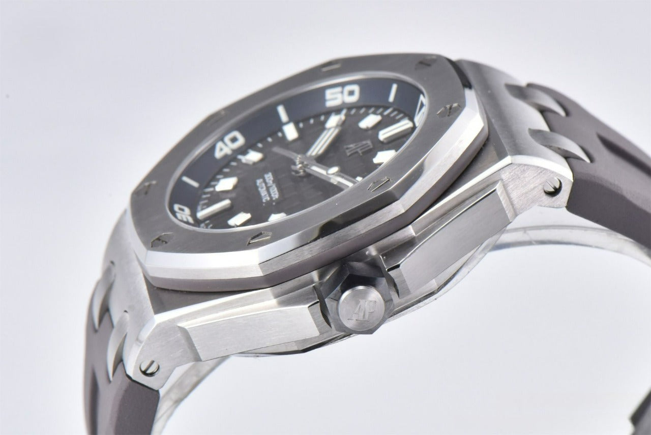 Audemars Piguet Royal Oak Offshore Diver 42mm Grey Strap Grey Dial