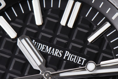 Audemars Piguet Royal Oak Offshore Diver 42mm Black Strap Black Dial