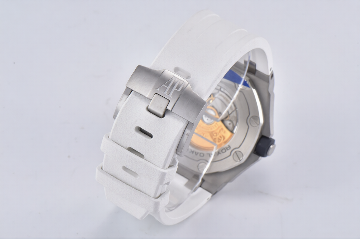 Audemars Piguet Royal Oak Offshore Diver 42mm White Strap White Dial