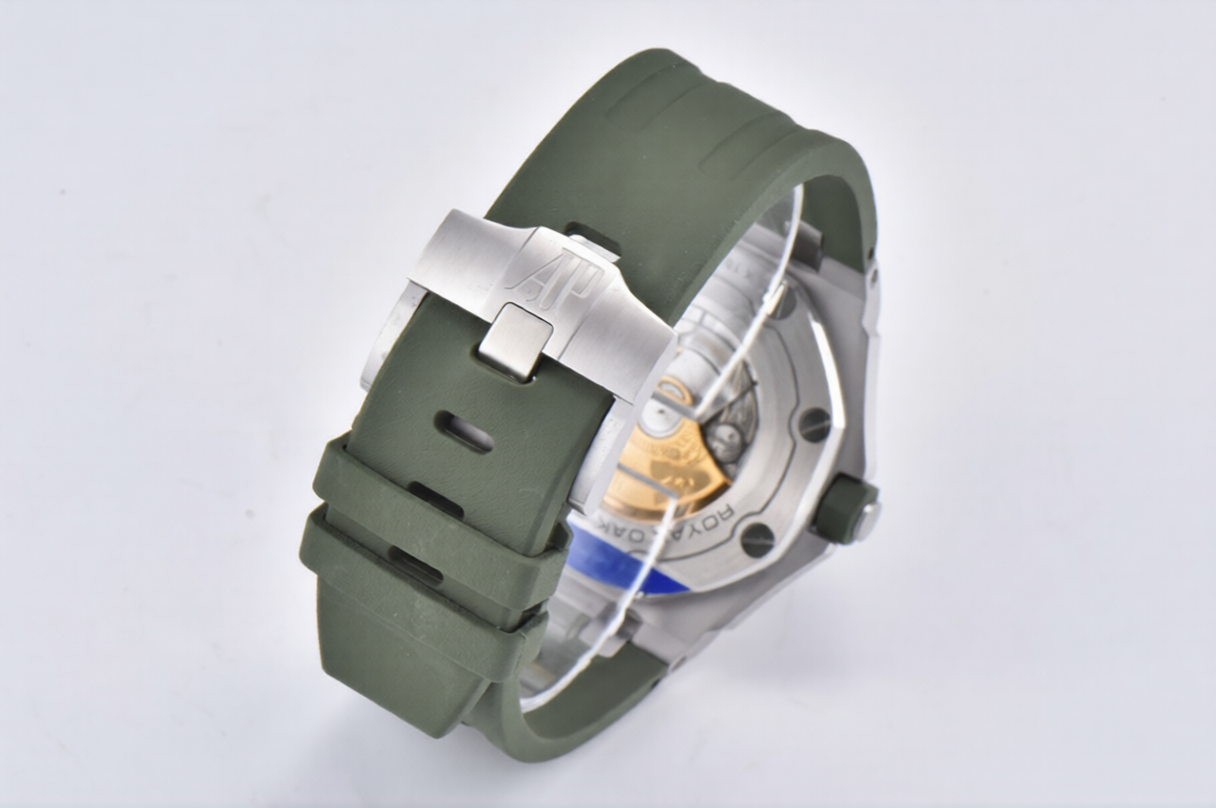 Audemars Piguet Royal Oak Offshore Diver 42mm Green Strap Green Dial