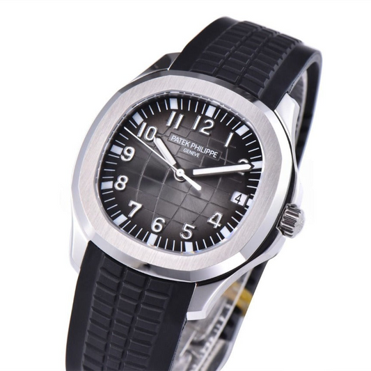 Patek Philippe Aquanaut 40mm Black Rubber Strap Black Dial