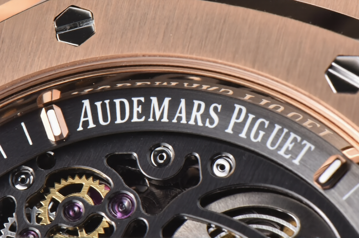 Audemars Piguet Royal Oak Rose Gold 41mm Skeleton Black Dial