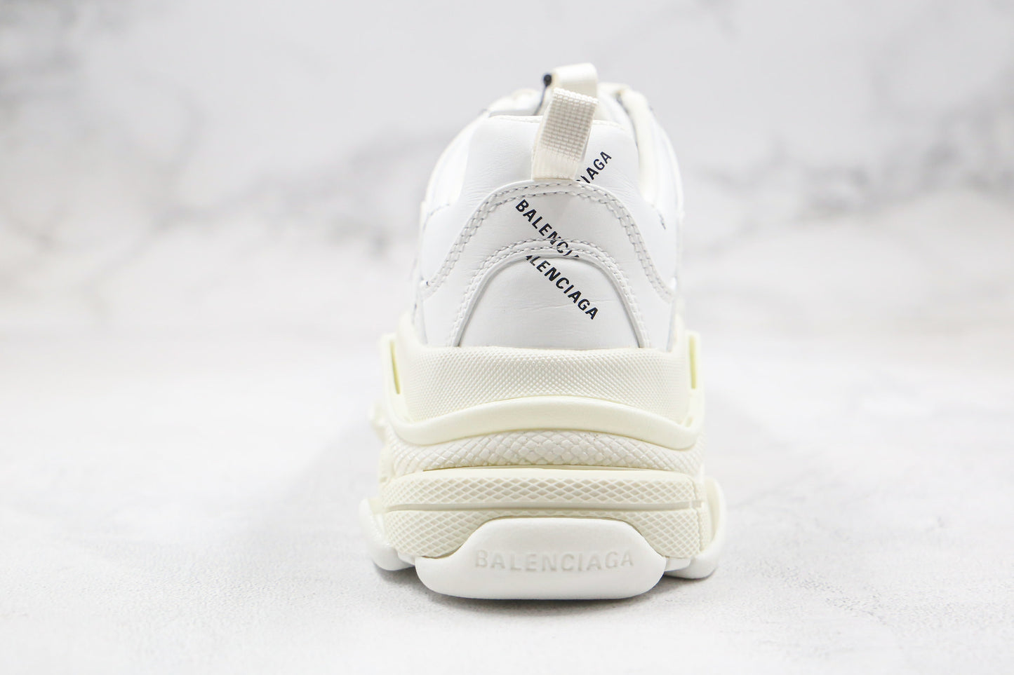 Balenciaga Triple S "White-All Over Logo"