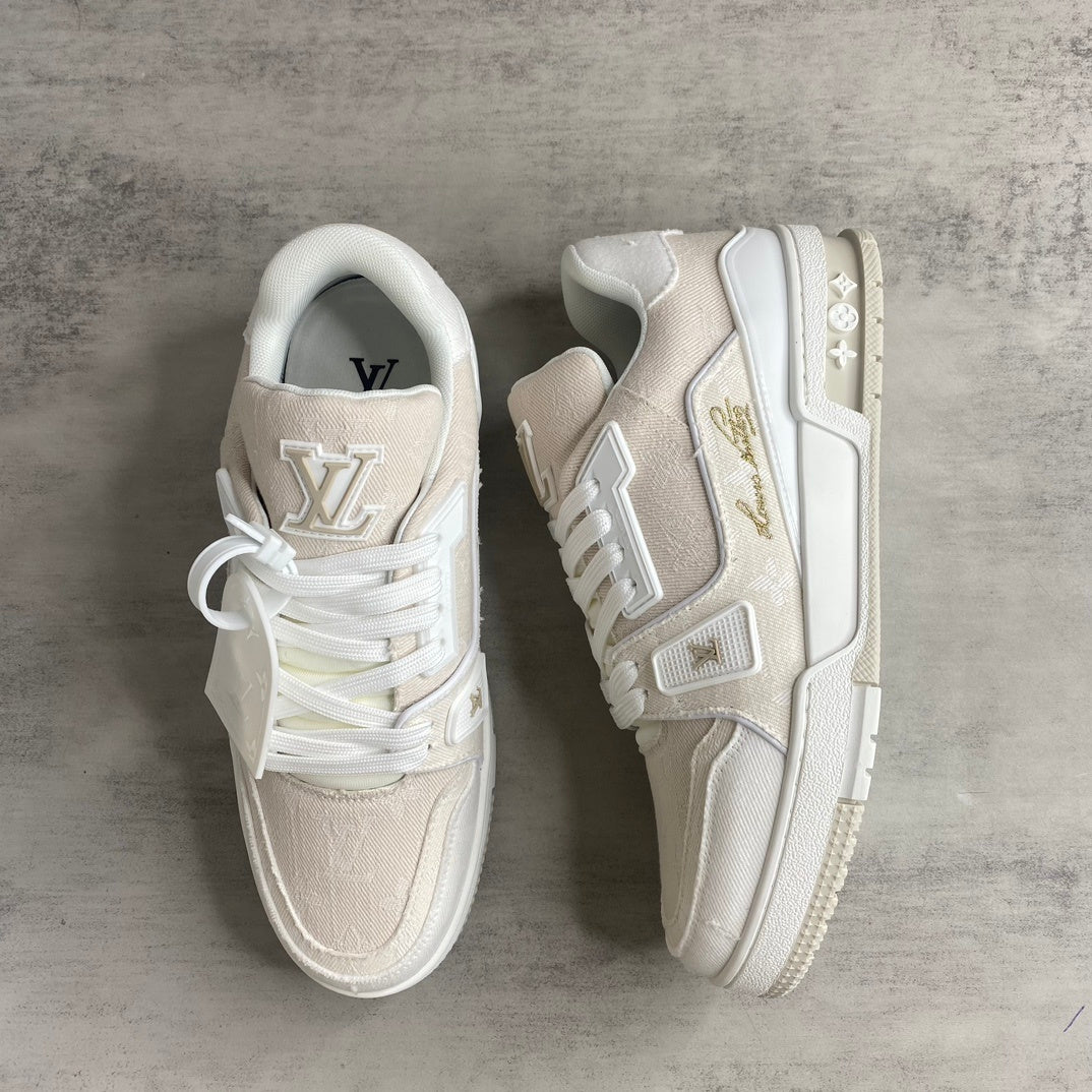 Louis Vuitton Trainers "White Denim"