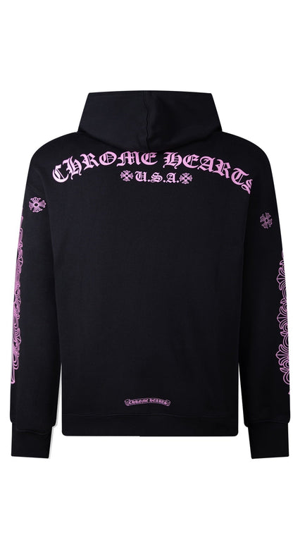 Chrome Hearts Hoodie "Black-Pink"