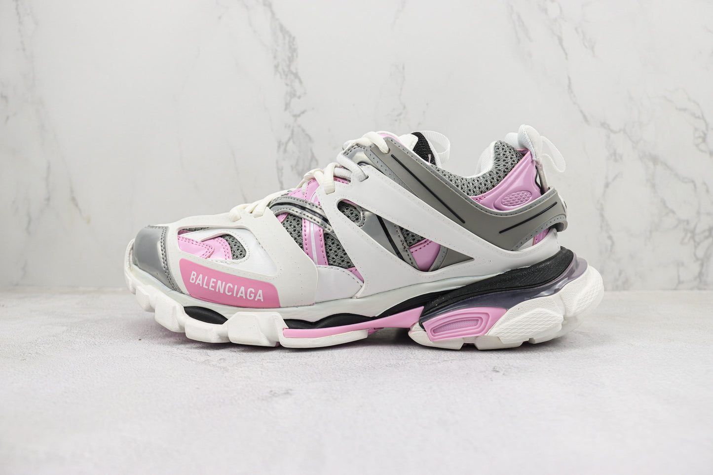 Balenciaga Track "White-Rose Pink-Grey"