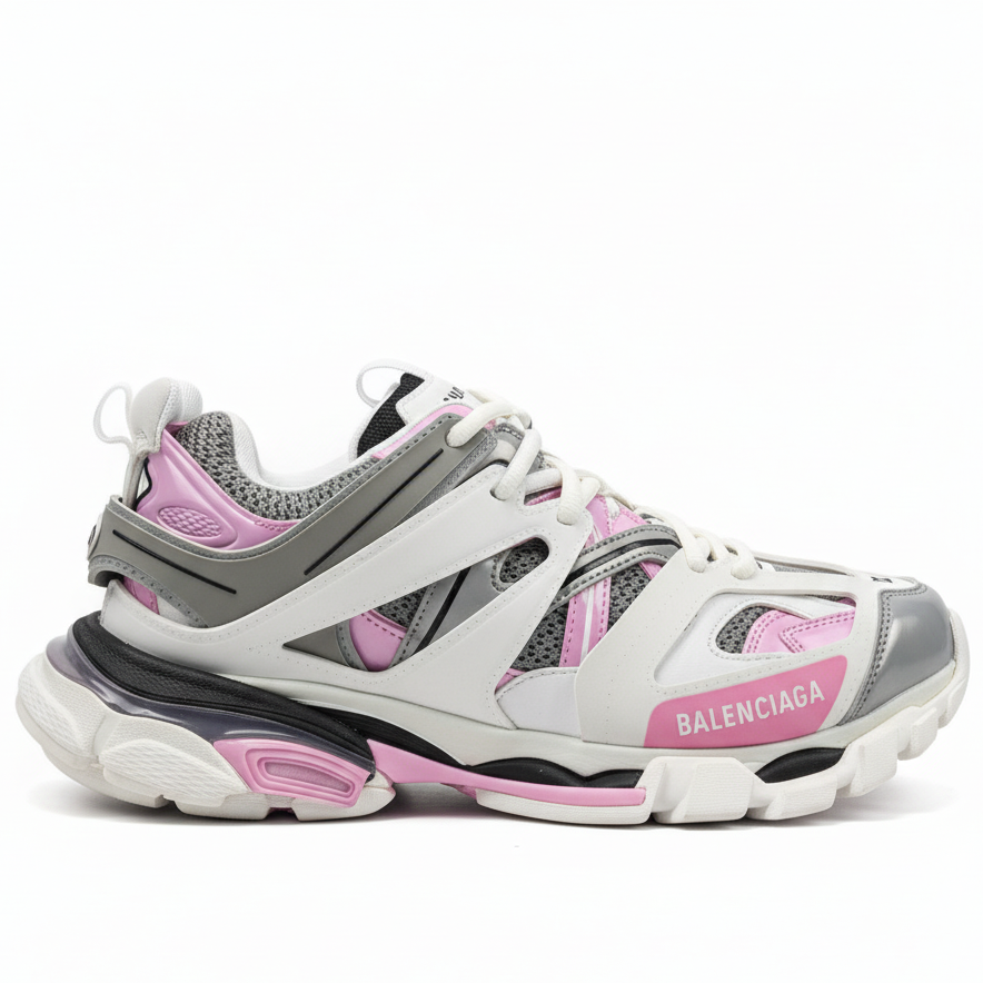 Balenciaga Track "White-Rose Pink-Grey"