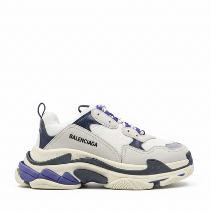 Balenciaga Triple S "White-Navy-Purple"