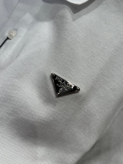 Prada Piqué Polo T-Shirt "White"