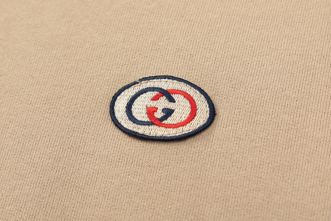 Gucci GG Embroidered Hoodie "Beige"