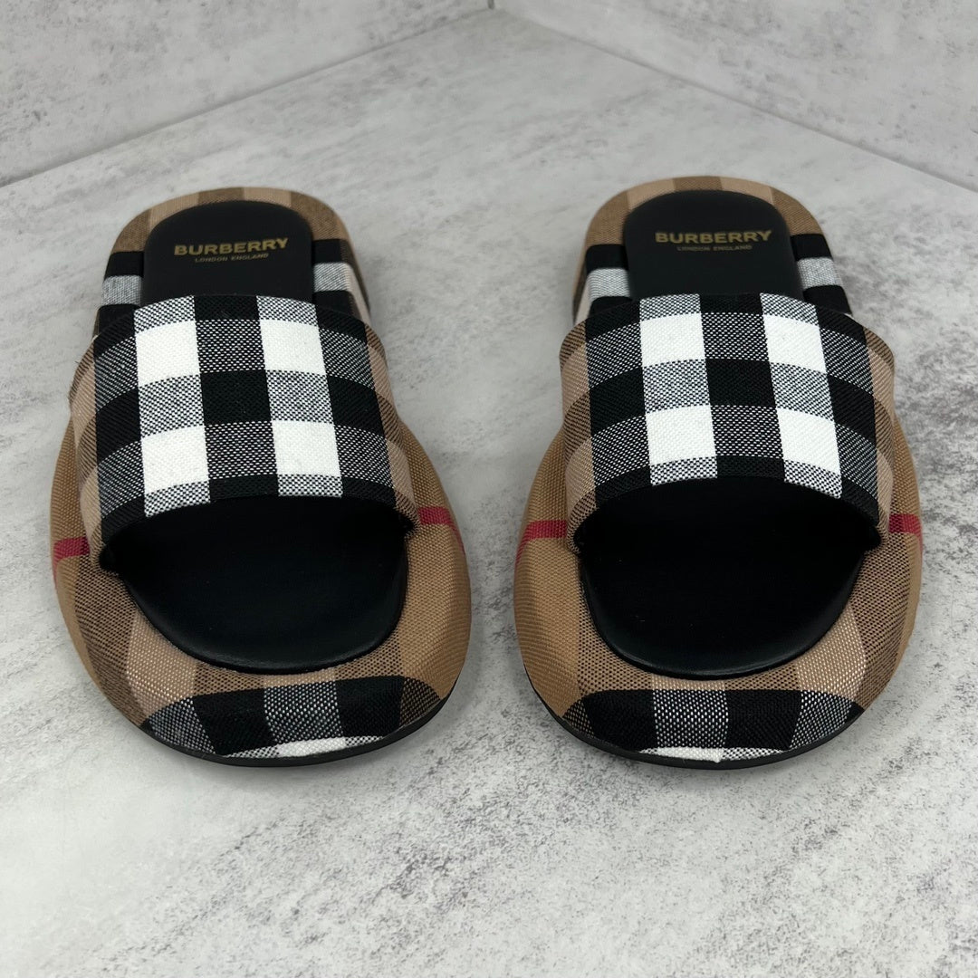 Burberry Slides "Black-Beige"