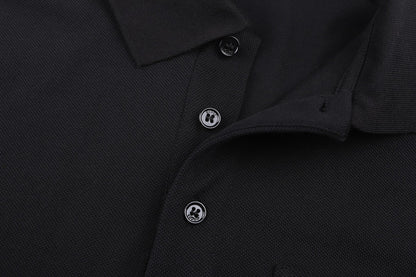 Gucci Cotton Piquet Polo Shirt with Horsebit Embroidery "Black"