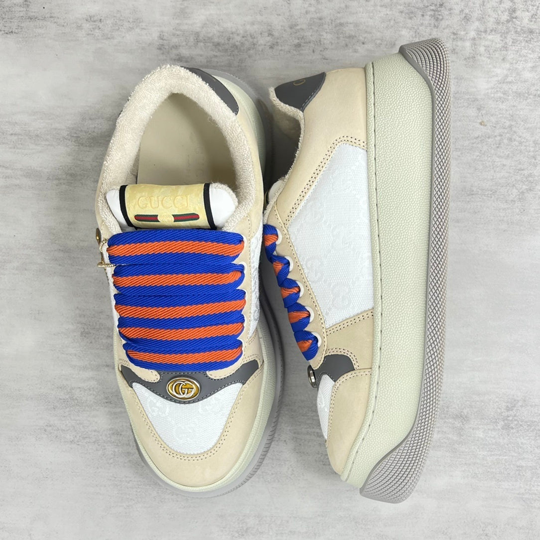 Gucci Screener Double "Beige-Grey-White Monogram"
