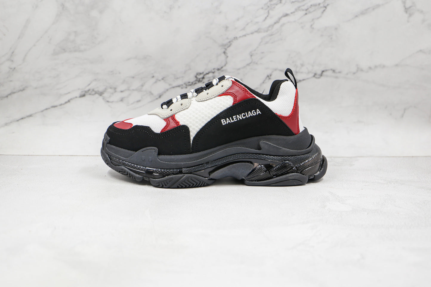 Balenciaga Triple S "White-Red-Black"