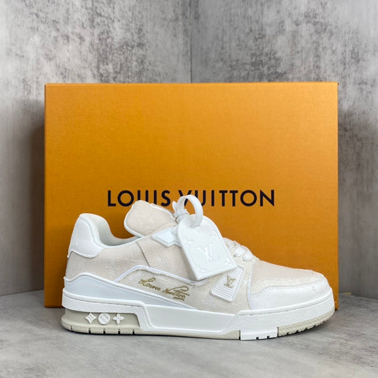 Louis Vuitton Trainers "White Denim"
