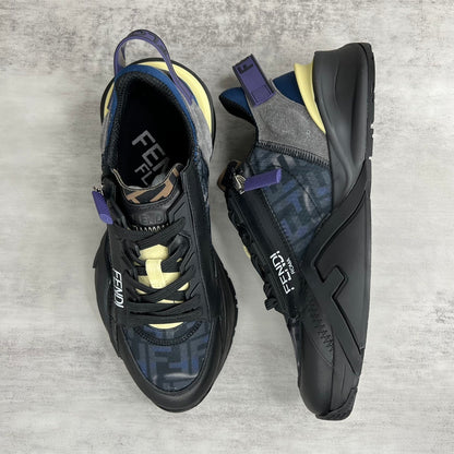 Fendi Flow "Black-Blue Monogram"