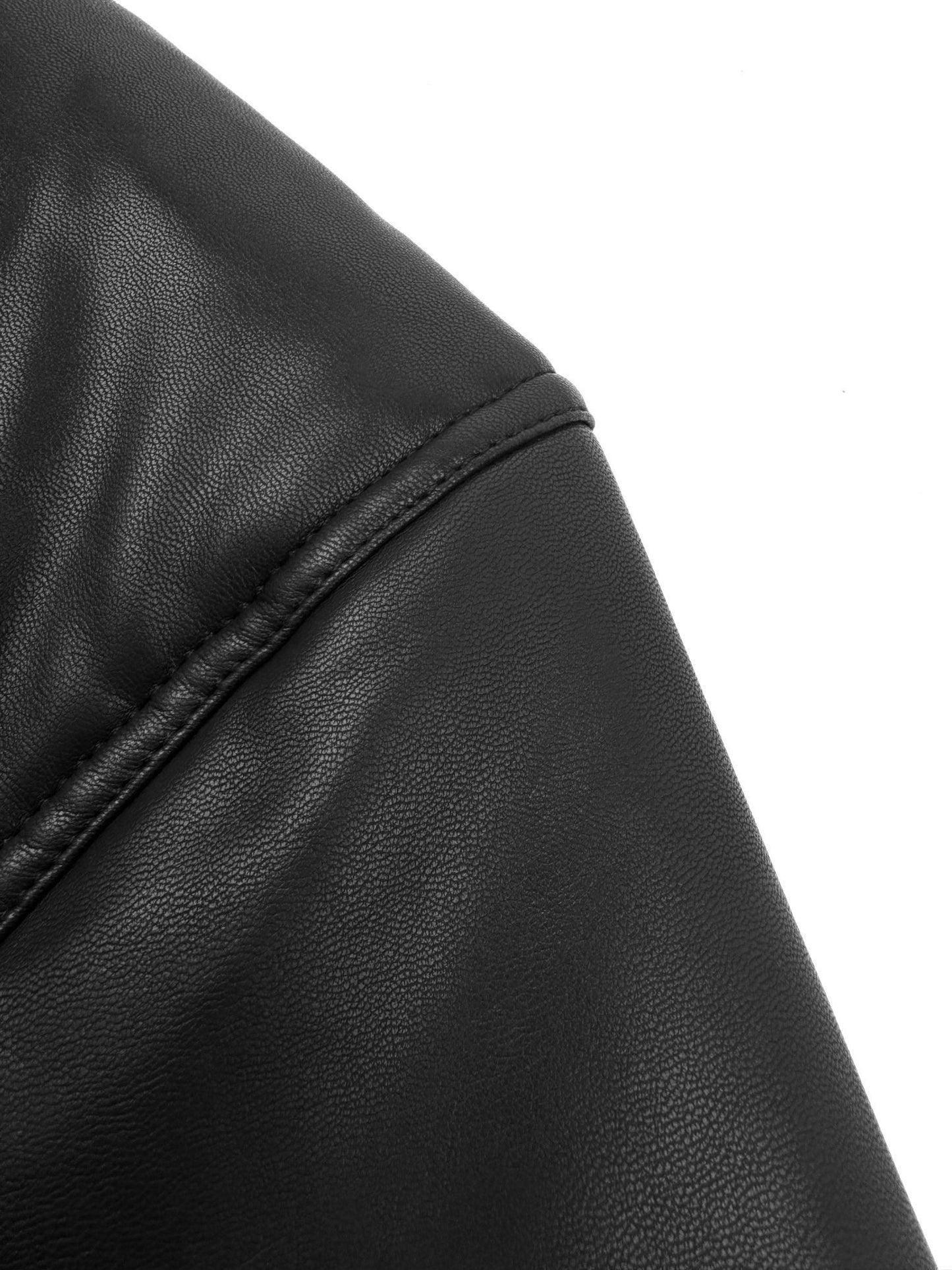 Balenciaga Leather Bomber Jacket "Black"