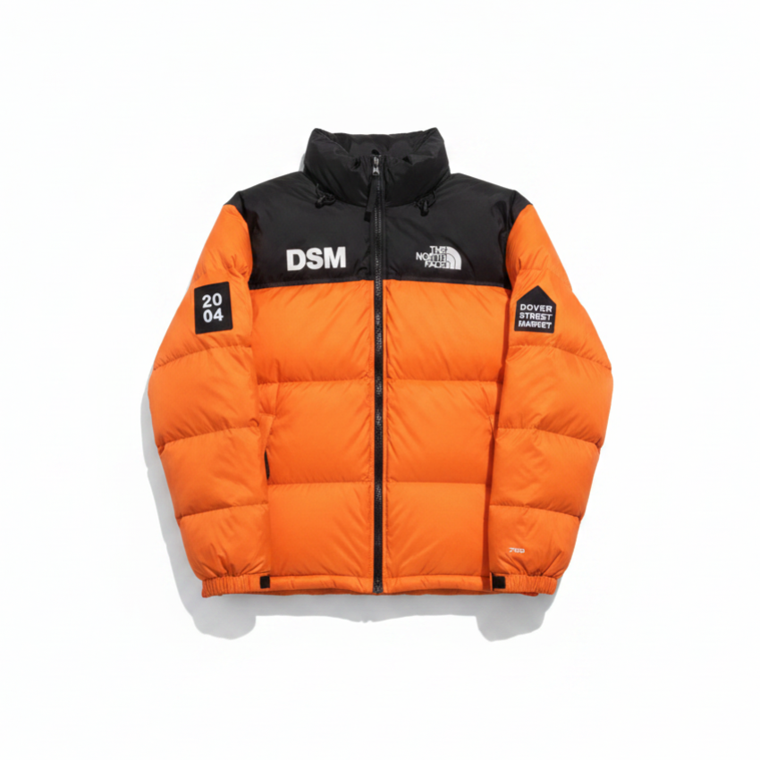 Dover Street Market x The North Face 700 Down Jacket "Orange-Black"
