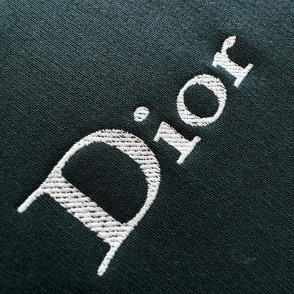 Dior Zip-neck Sweatshirt "Green Cotton Fleece"