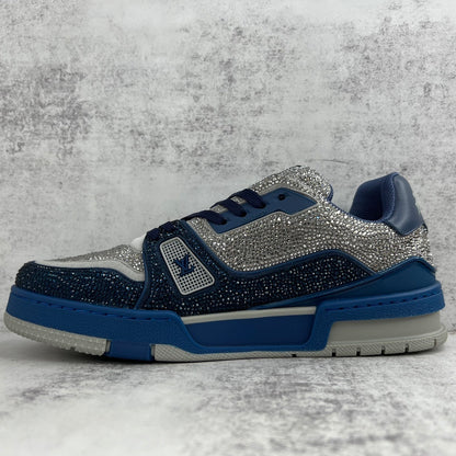 Louis Vuitton Trainers "Marine-Grey" Crystals