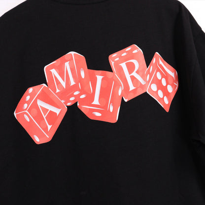 Amiri Dice Logo Print "Black-Red"