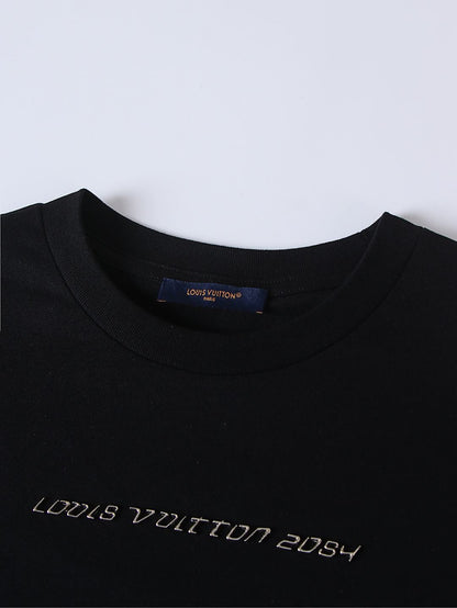Louis Vuitton Metal Logo 2054 Short Sleeve T-shirt "Black"