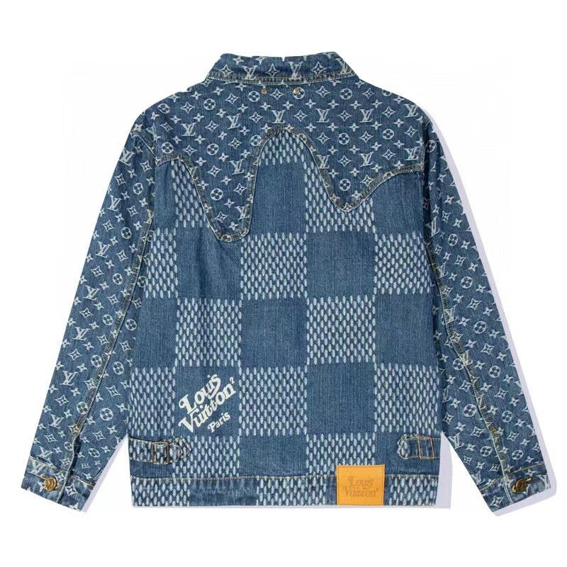 Louis Vuitton x Nigo Giant Damier Waves MNGM Denim Jacket