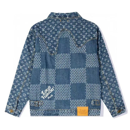 Louis Vuitton x Nigo Giant Damier Waves MNGM Denim Jacket