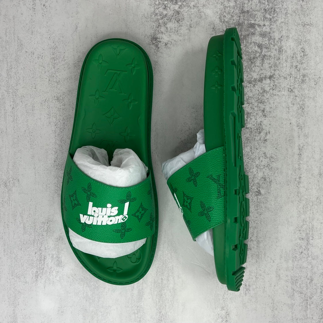 Louis Vuitton Slides "Green"