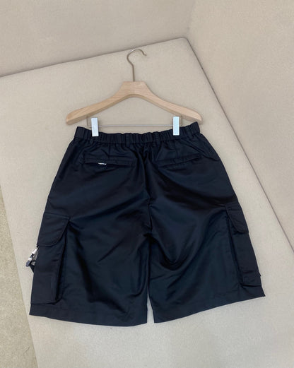 Prada Re-Nylon Cargo Bermuda Shorts "Black"