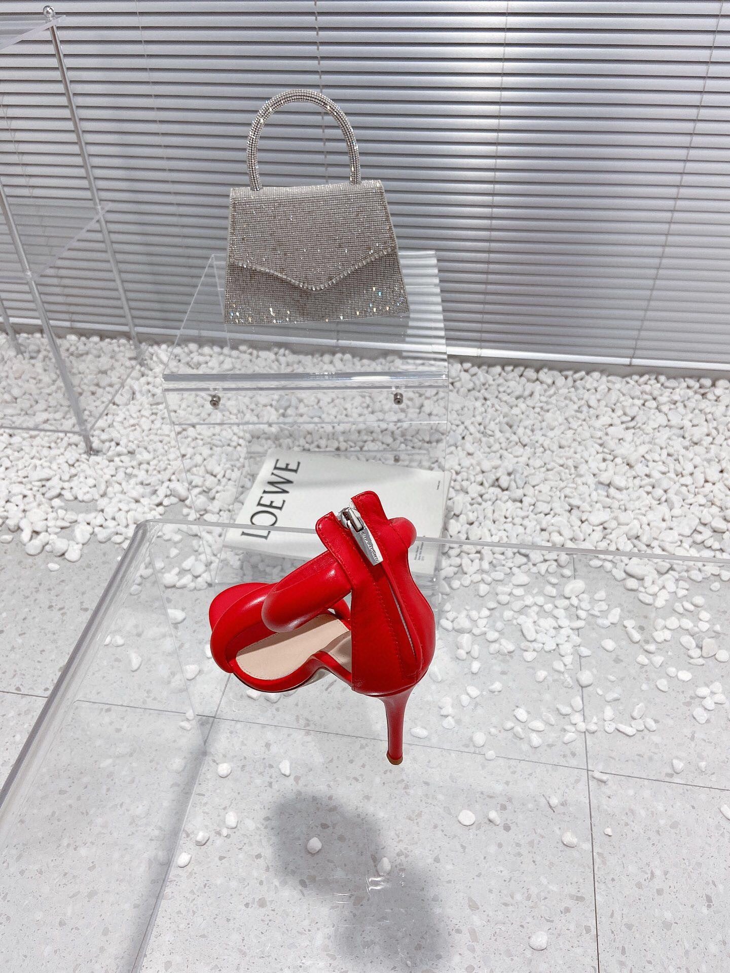 Gianvito Rossi Bijoux High Heels 100mm "Red"