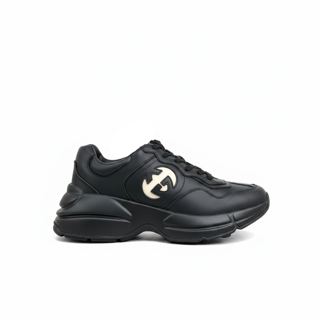 Gucci Rhyton Interlocking G "Black-White"