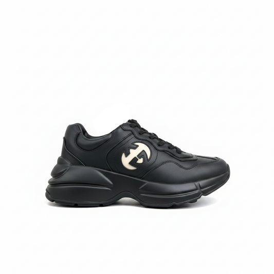 Gucci Rhyton Interlocking G "Black-White"