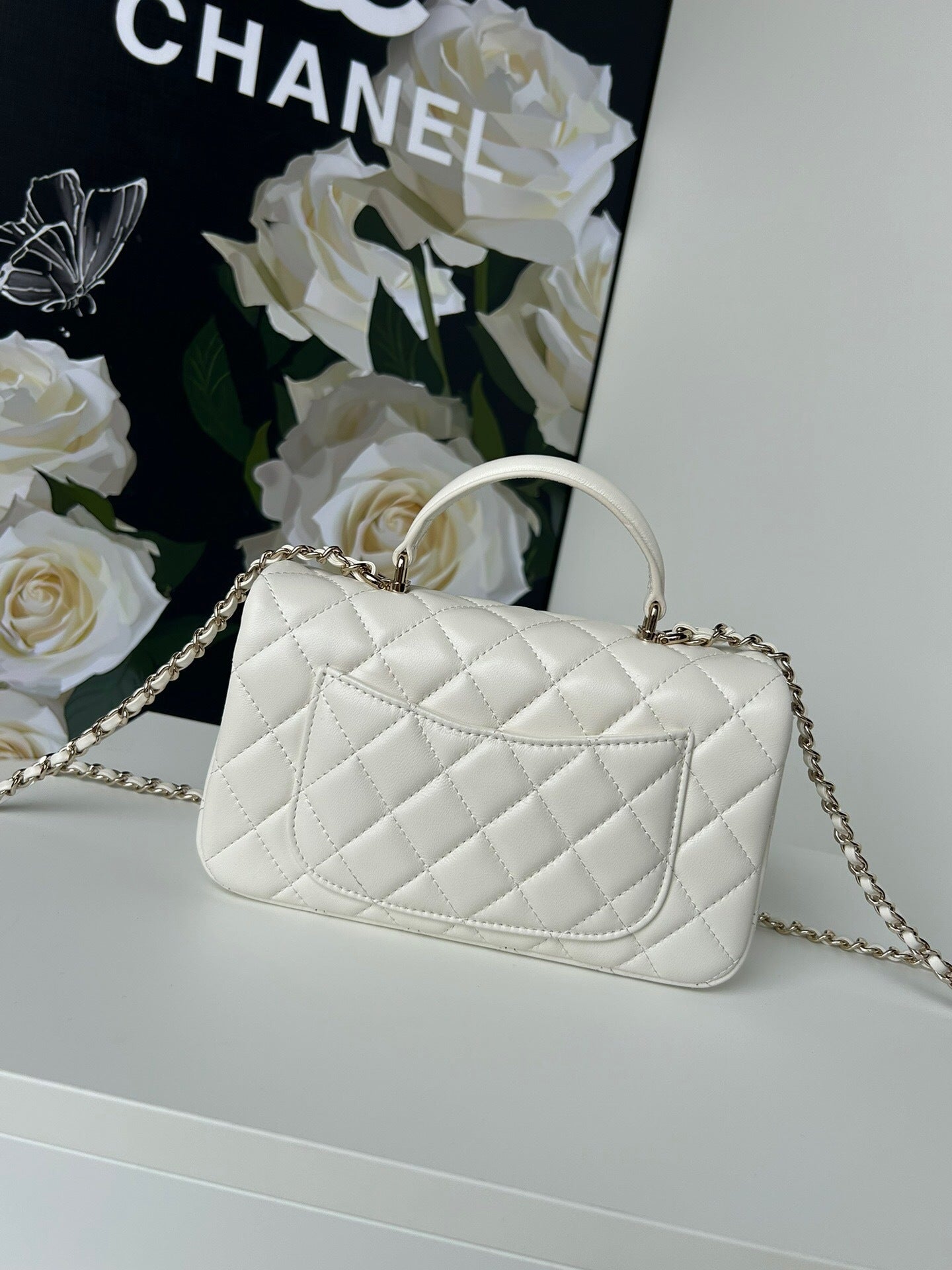 Chanel Large Flap Bag With Top Handle