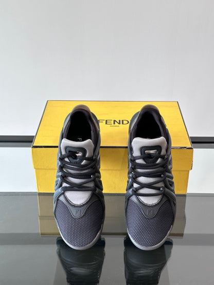 Fendi Tag Sneaker "Black-Grey"