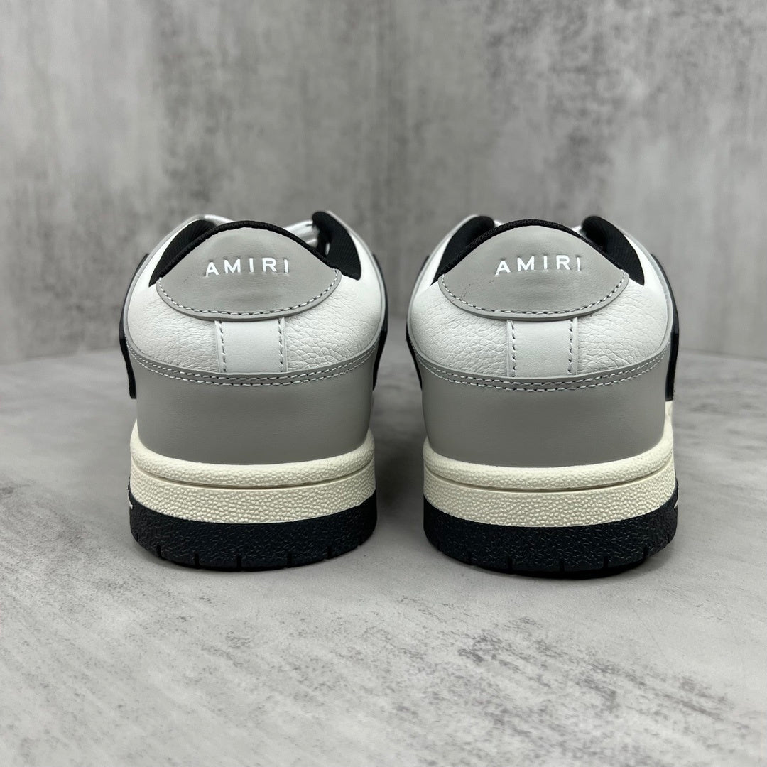Amiri Skel Top Low "White-Grey-Black"