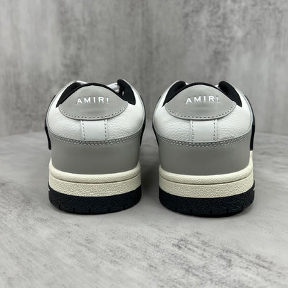 Amiri Skel Top Low "White-Grey-Black"