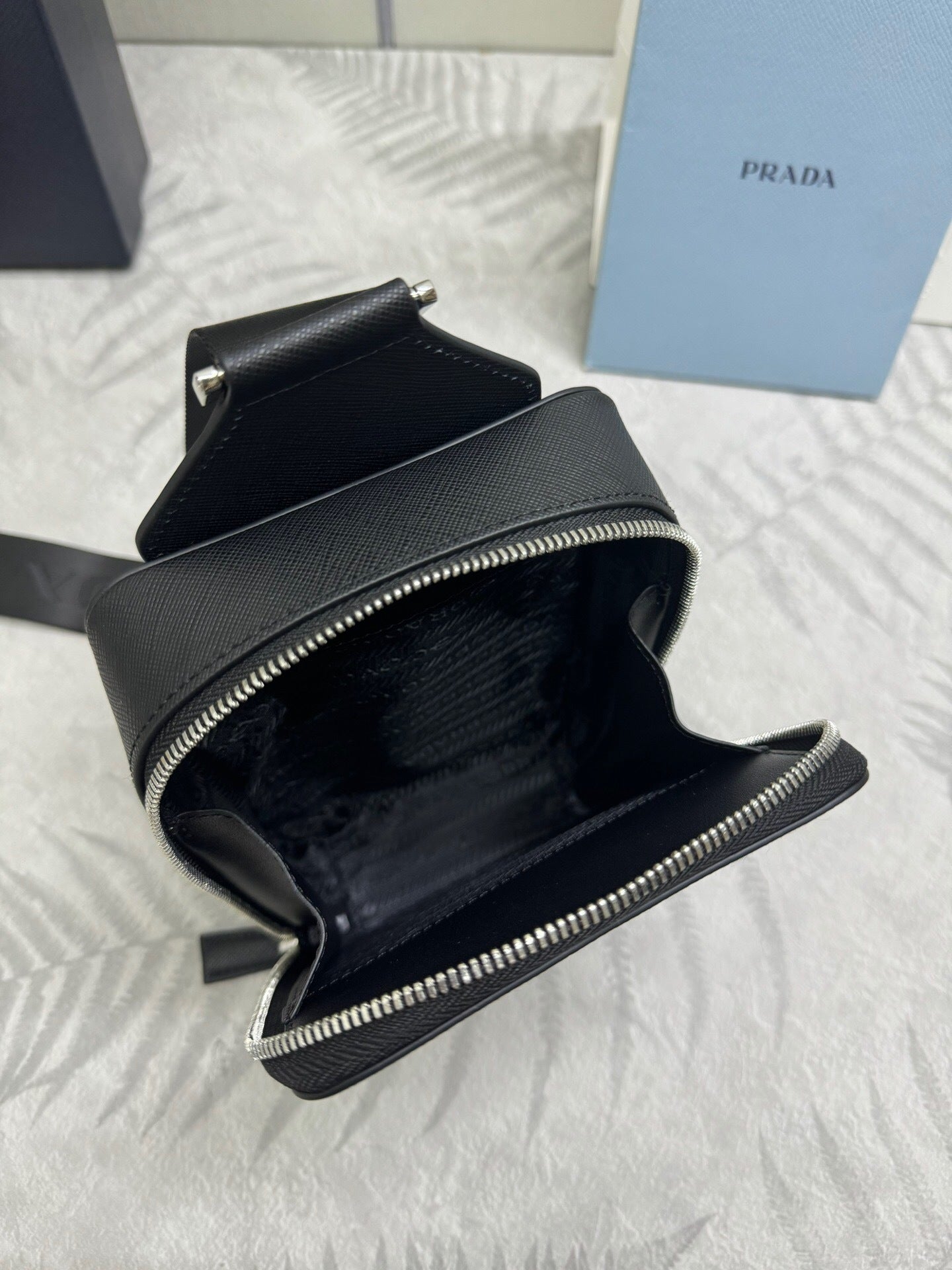 Prada Brique Saffiano Leather Bag