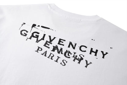 Givenchy T-shirt in Cotton with Givenchy Stamp Print "White"
