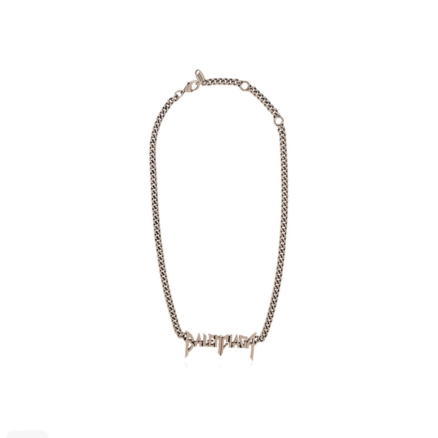 Balenciaga Mettalic Logo Necklace