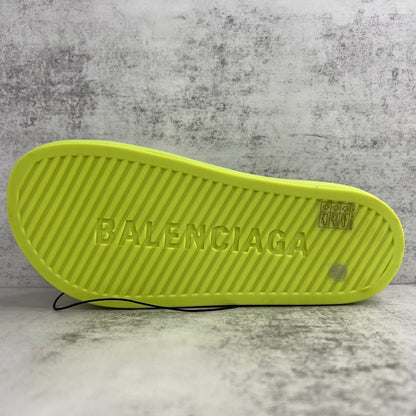 Balenciaga Chunky Slides "Lime"