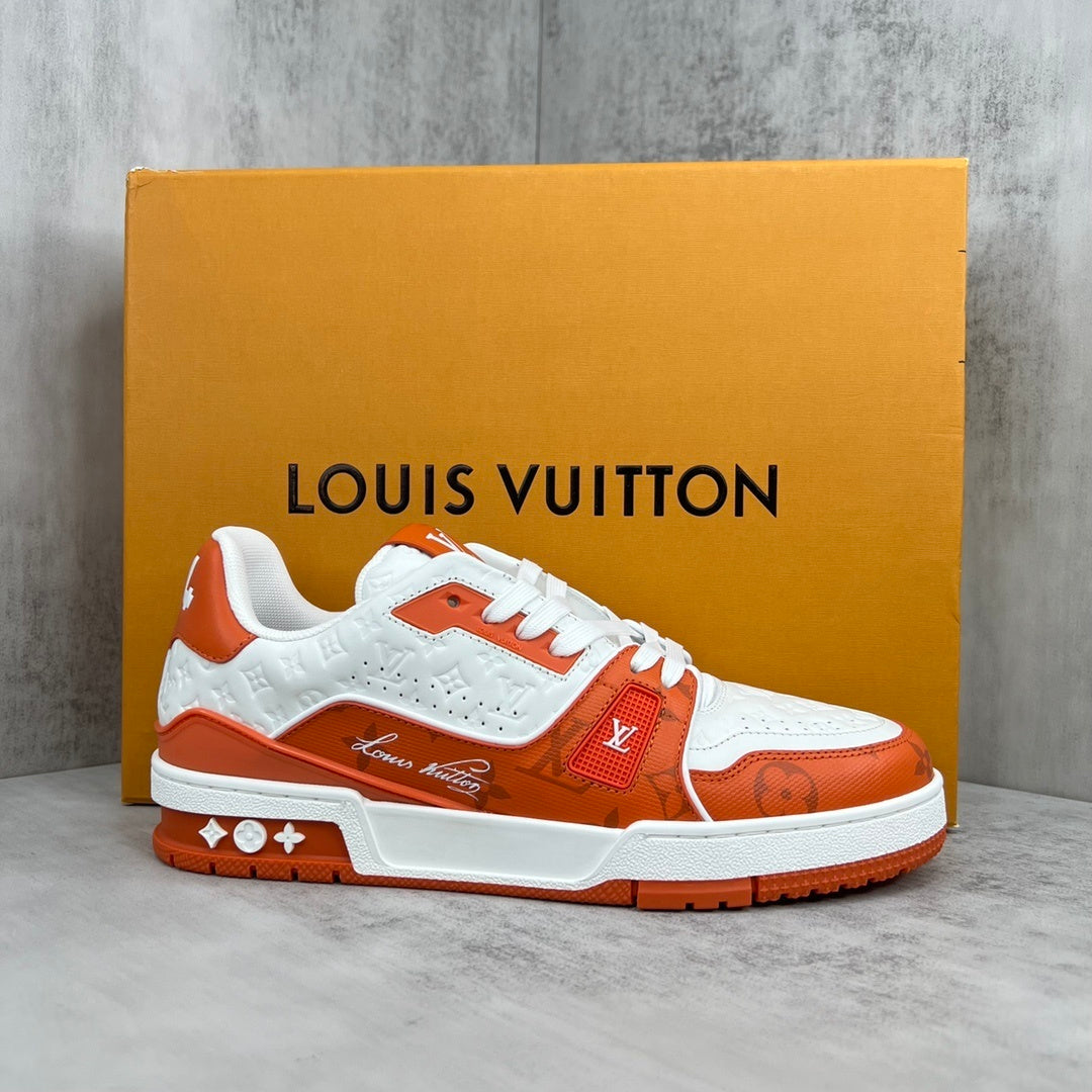 Louis Vuitton Trainers "Orange-White"