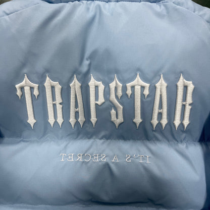 Trapstar Short Decoded 2.0 Down Jacket "Ice Blue"