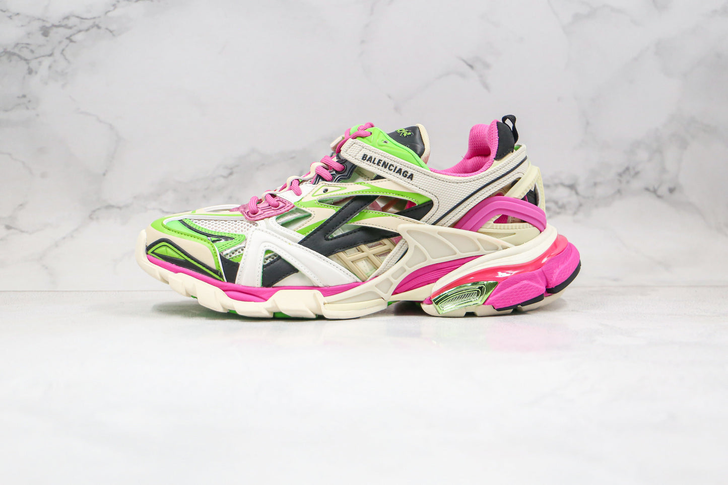 Balenciaga Track 2.0 "White-Pink-Green"